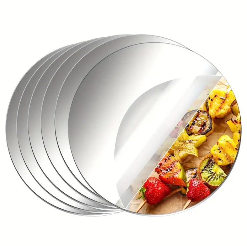 Conference Table Round - 6-pak akrylowych okrągłych lusterek bez szkła