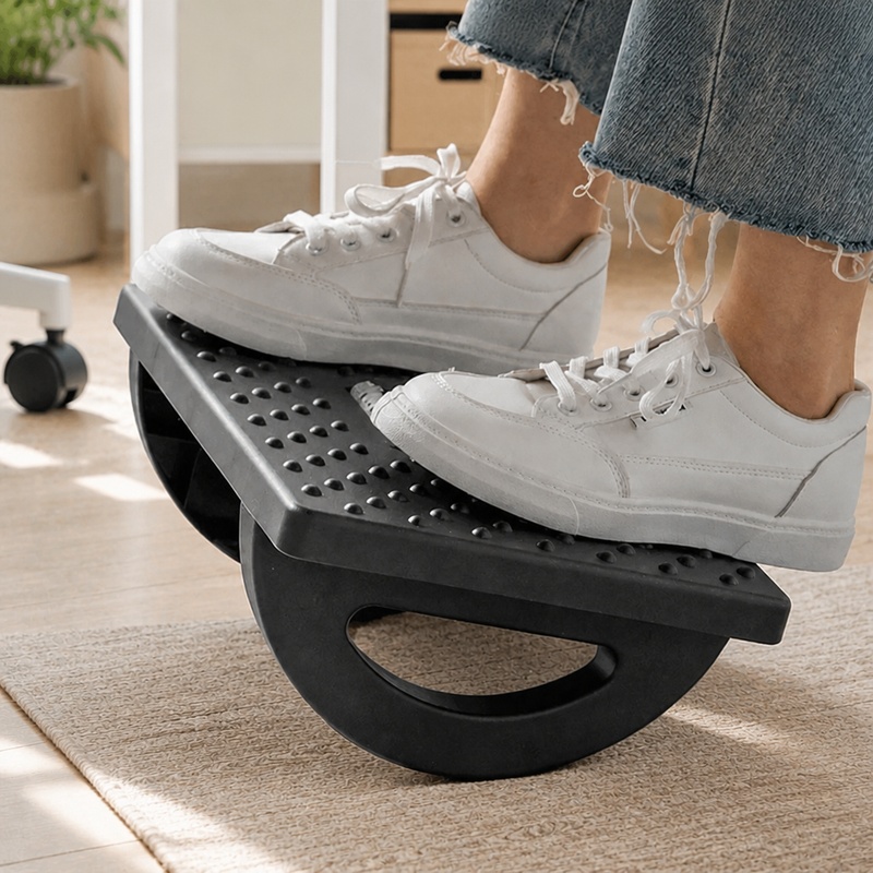 Office Furniture Hon - Przenośny podnóżek z rolkami masującymi, ergonomiczne