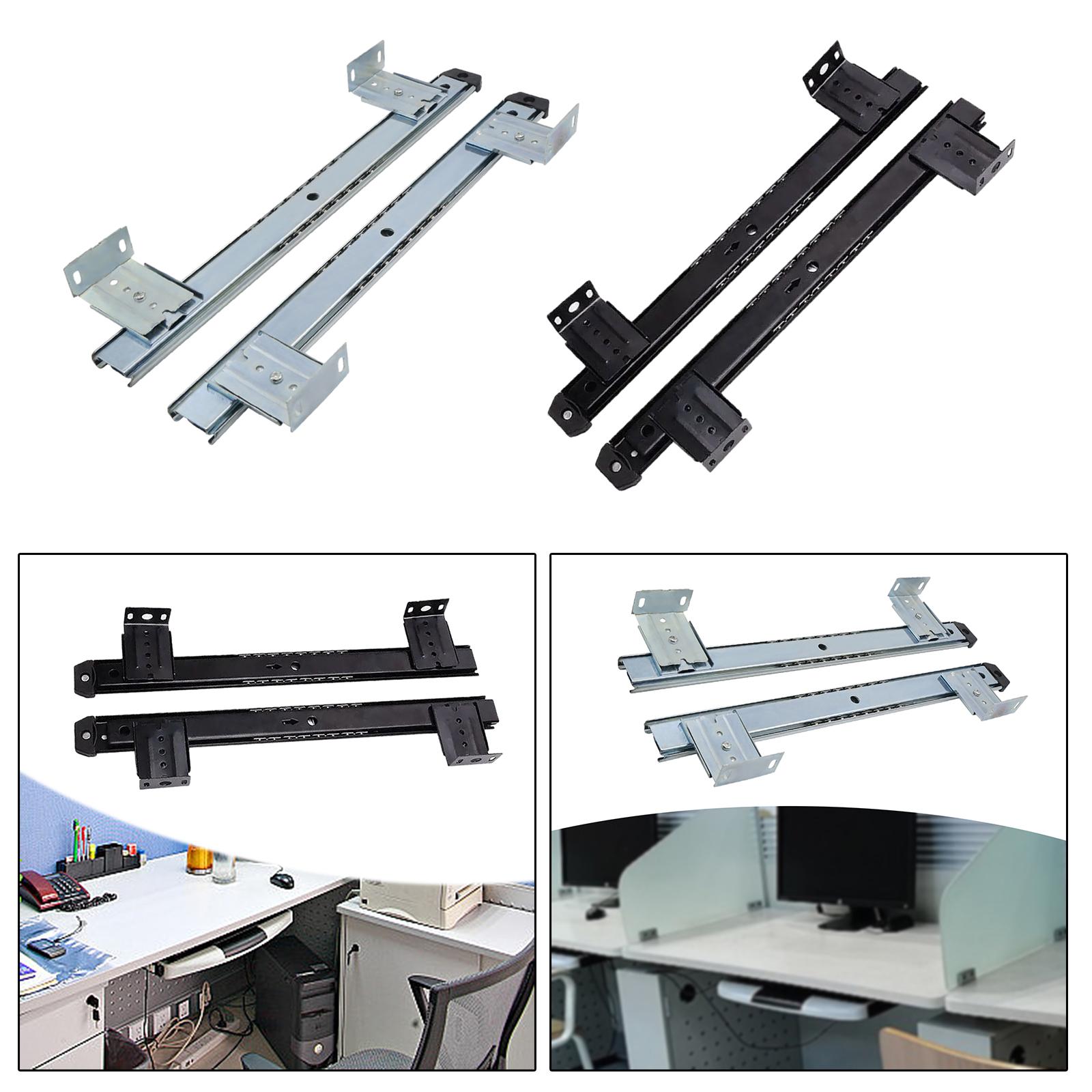 Keyboard Drawer Under - Wysuwana półka na klawiaturę, wielofunkcyjna, metalowa,