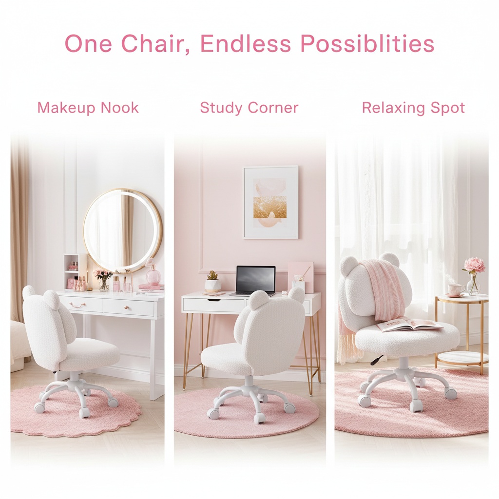Krzesło do toaletki, urocze kr – Office Furniture Hon recenzja i cena